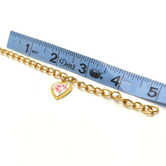 Vintage Emmons Rose Heart bracelet - 1950's or 1960's - Signed - Picture 3 of 3